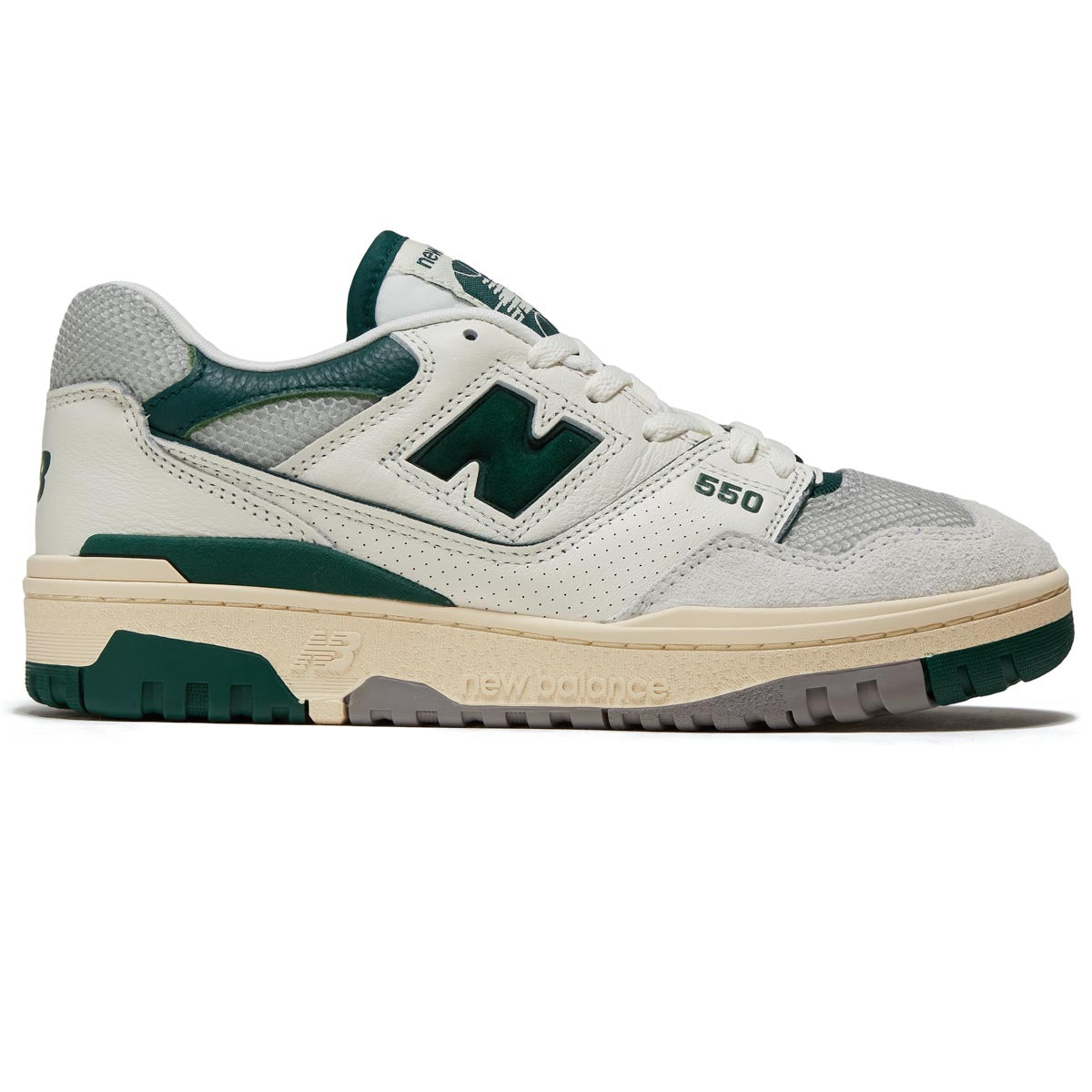 New Balance 550 Shoes - Sea Salt/Marsh Green image 1