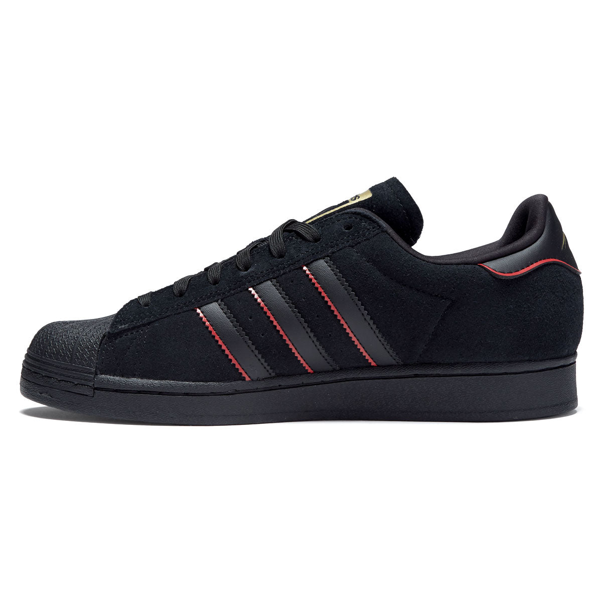 Adidas Superstar Adv x Felipe Gustavo Shoes - Black/Scarlet/Gold image 2