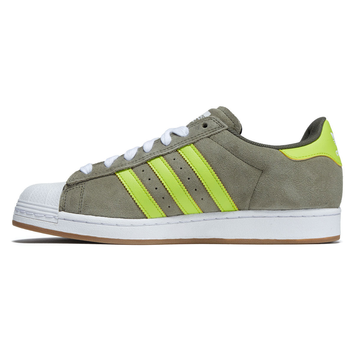 Adidas Superstar ADV Shoes - Olive Strata/Yellow/Gold Metallic image 2