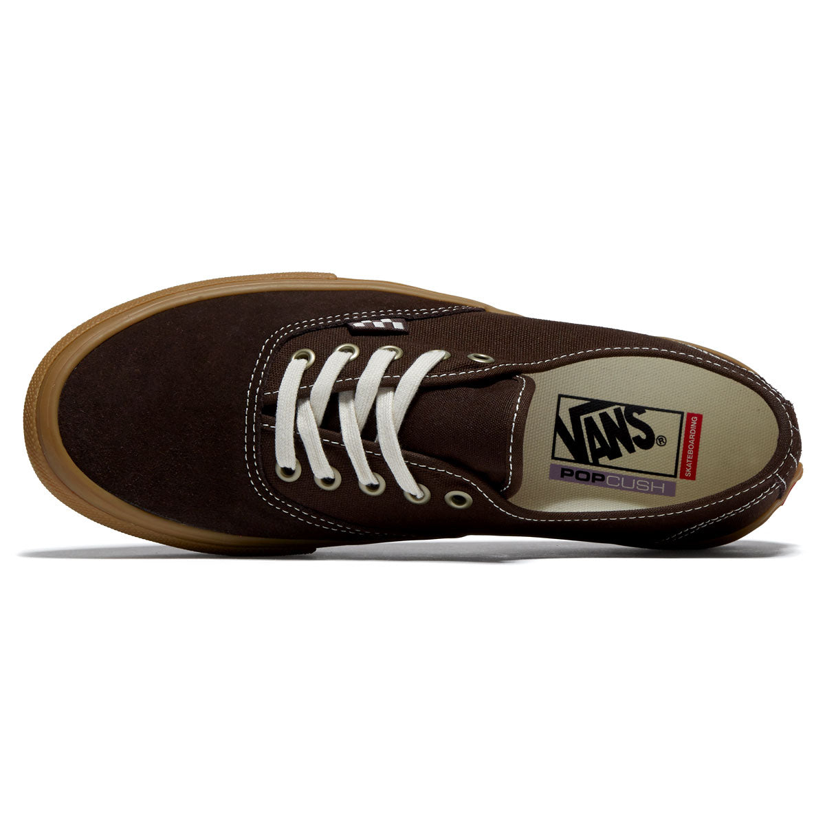 Vans Skate Authentic Shoes - Brown/Gum image 3