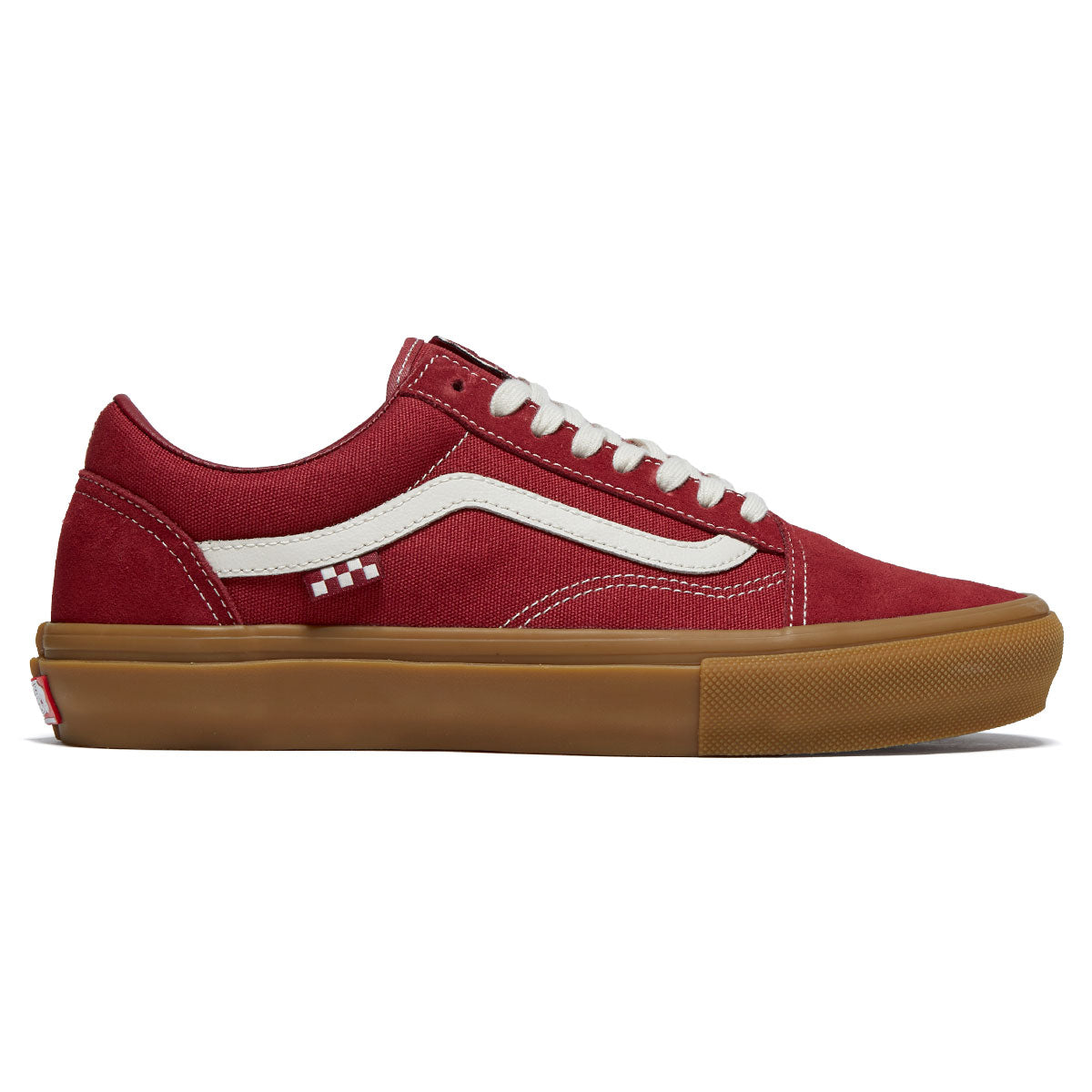 Vans Skate Old Skool Shoes - Red/Gum image 1