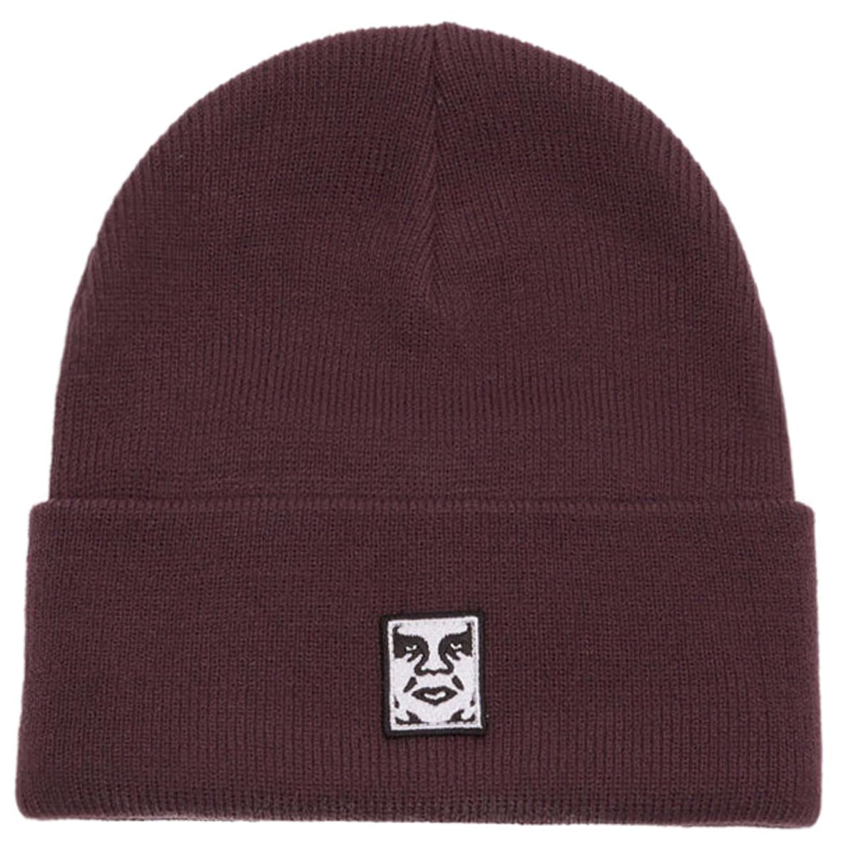 Obey Icon Patch Cuff Beanie - Plum Perfect image 1