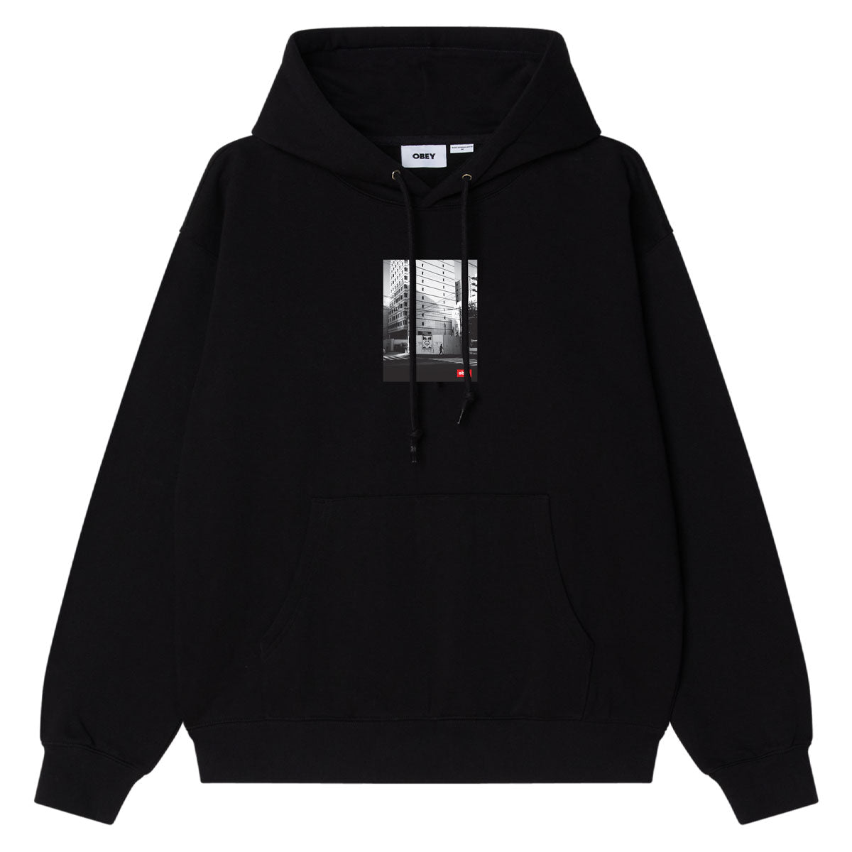 Obey Tokyo Photo Hoodie - Black image 1