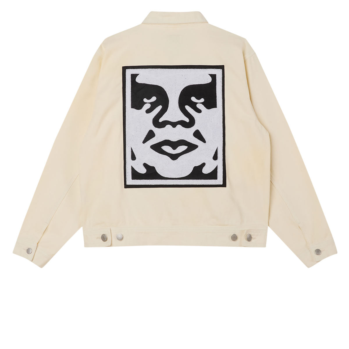 Obey Icon Hardwork Zip Up Jacket - Unbleached image 2