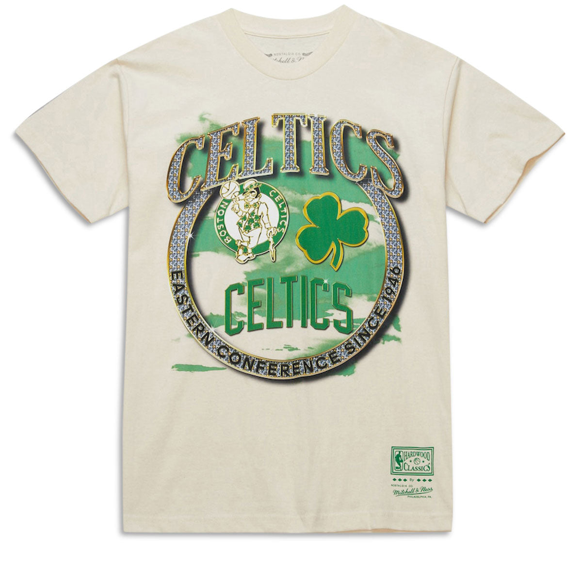 Mitchell & Ness x NBA Crown Jewels Celtics T-Shirt - Natural image 1