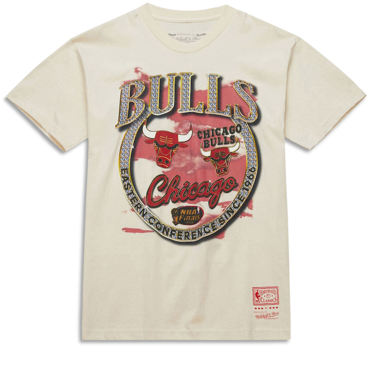 Mitchell & Ness x NBA Crown Jewels Bulls T-Shirt - Natural image 1