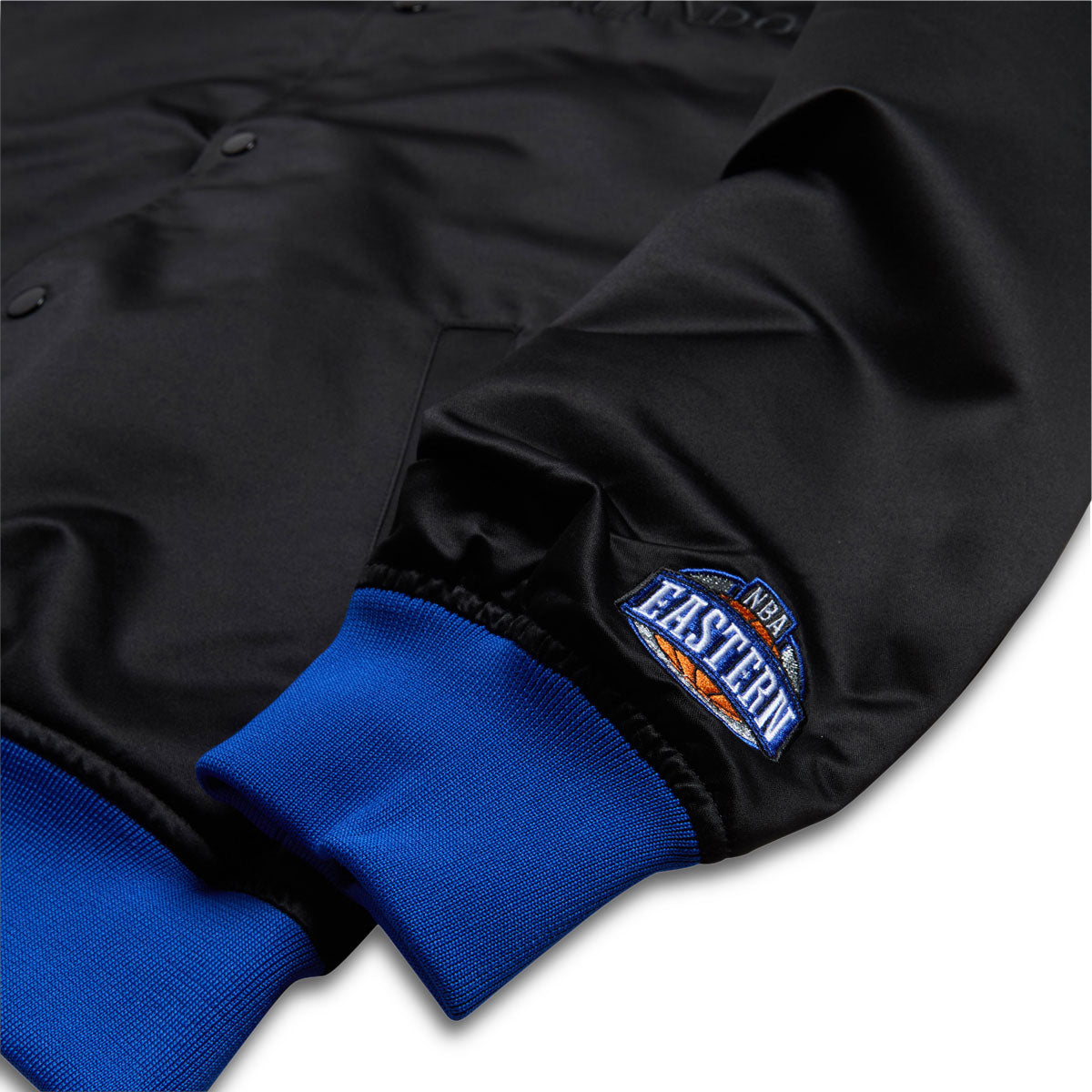 Mitchell & Ness x NBA Team OG 3.0 Magic Vintage Logo Satin Jacket - Black image 5