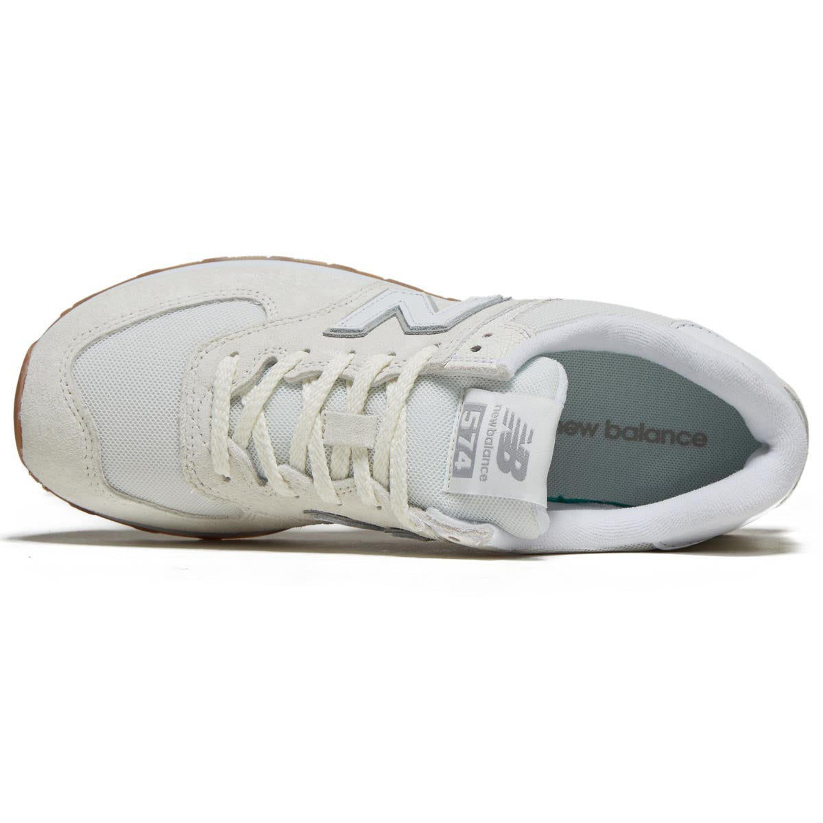 New Balance 574 Shoes - Sea Salt/White/Concrete image 3