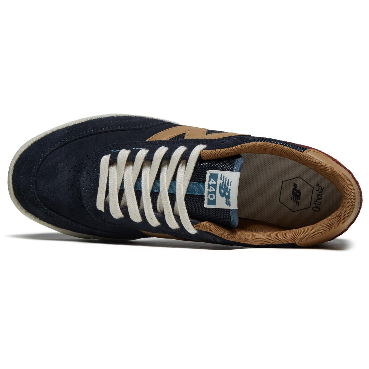 New Balance 440 V2 Shoes - Navy/Tan image 3