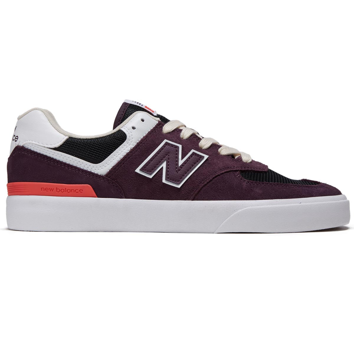 New Balance 574 Vulc Shoes - Purple/Black image 1