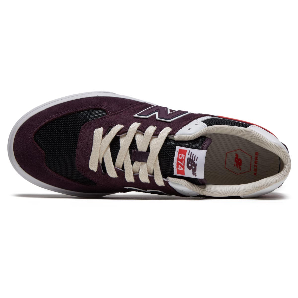 New Balance 574 Vulc Shoes - Purple/Black image 3