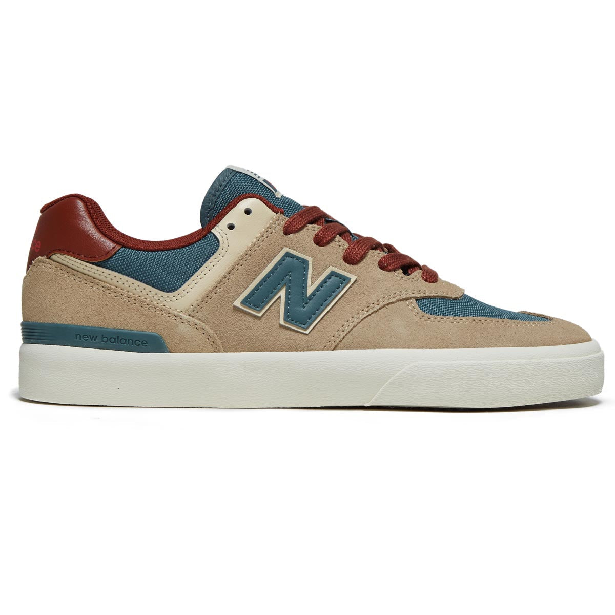 New Balance 574 Vulc Shoes - Tan/Sage image 1