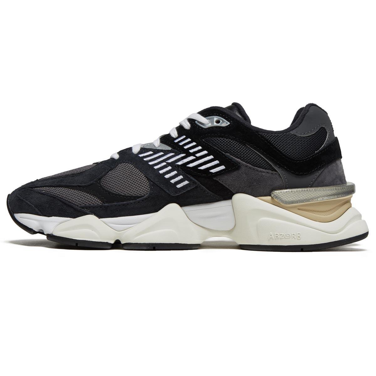 New Balance 9060 Shoes - Black/Phantom/Magnet/Metallic Silver image 2