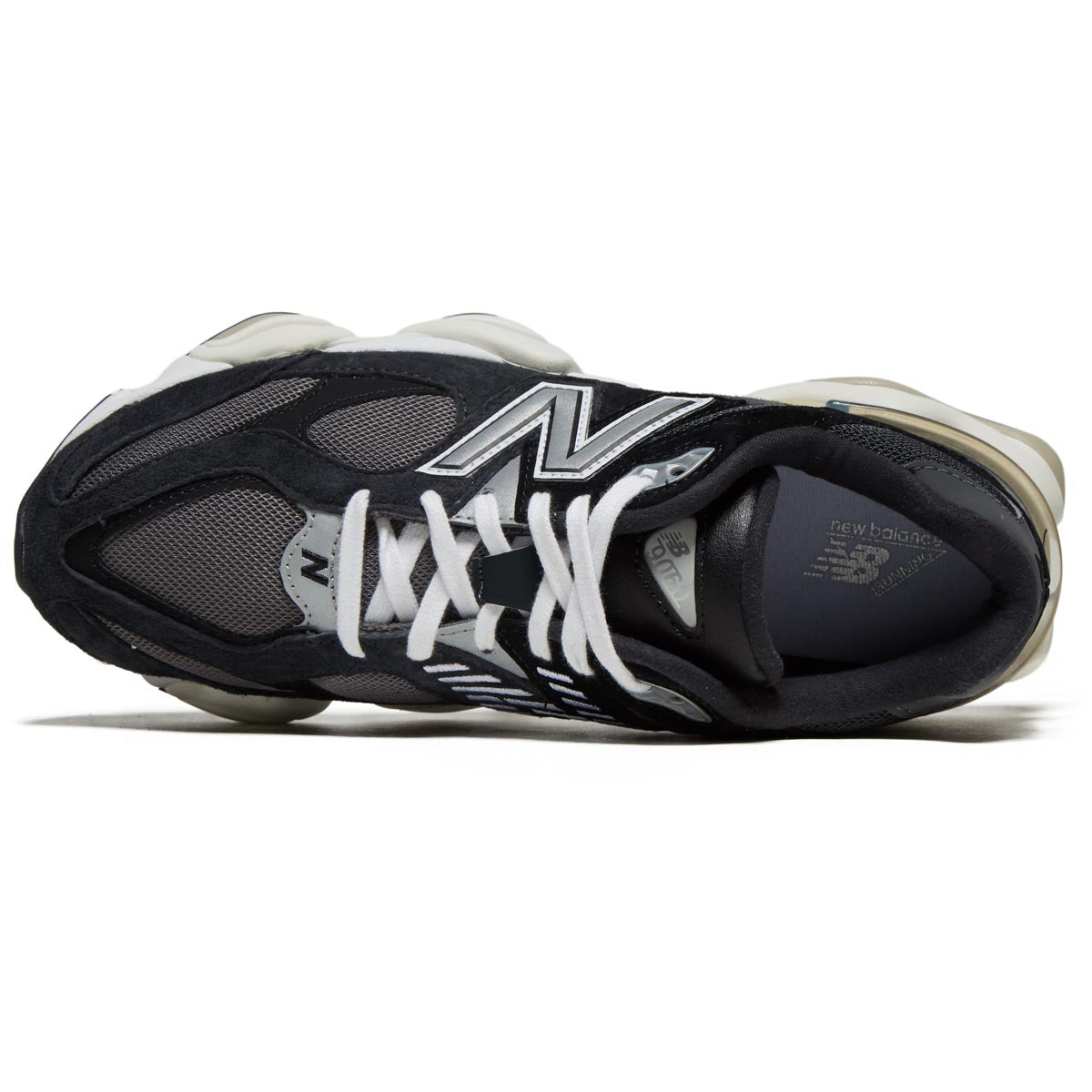 New Balance 9060 Shoes - Black/Phantom/Magnet/Metallic Silver image 3