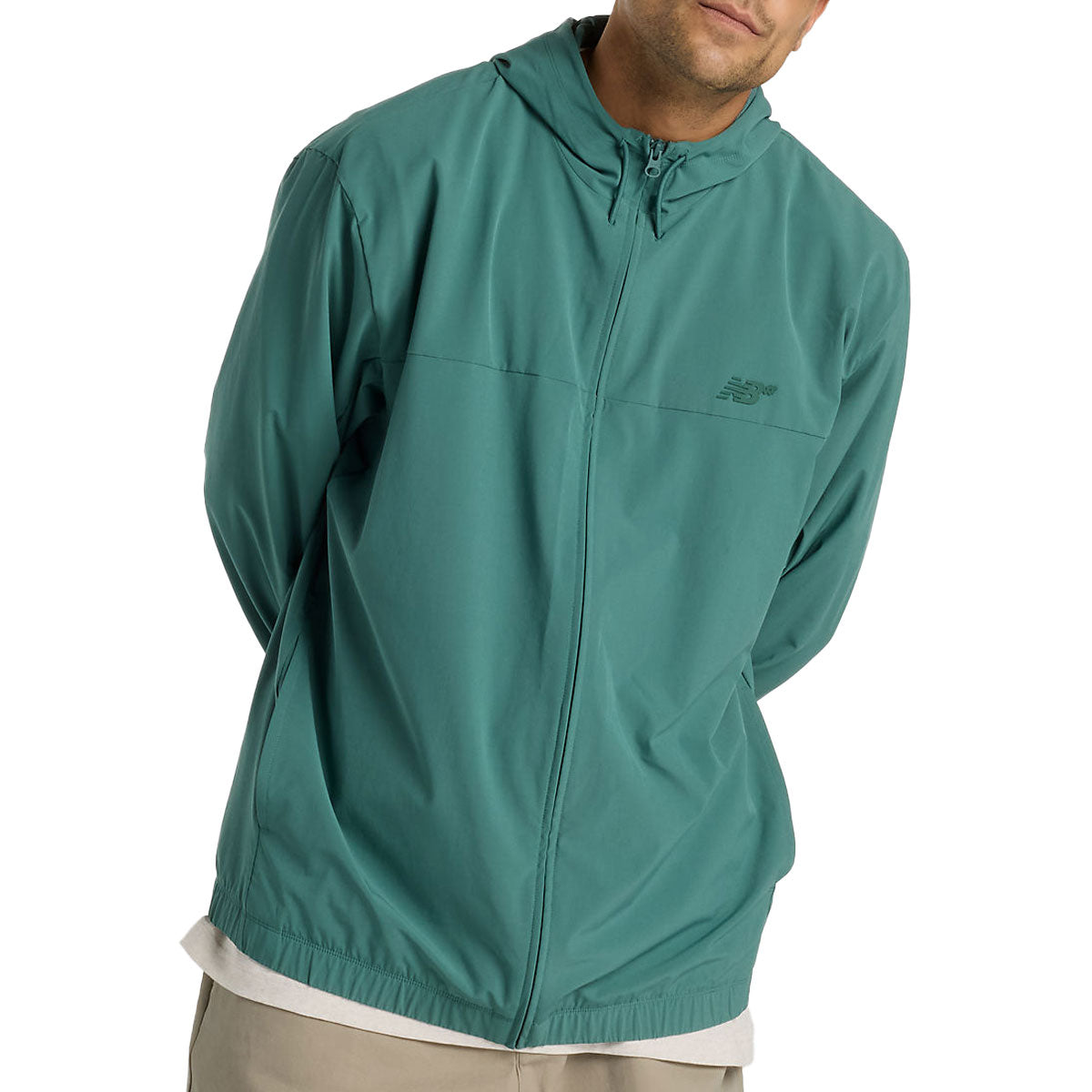 New Balance Numeric Woven Full Zip Jacket - New Spruce image 1