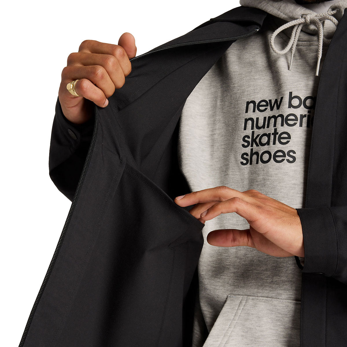 New Balance Numeric Coaches Twill Jacket - Black image 4