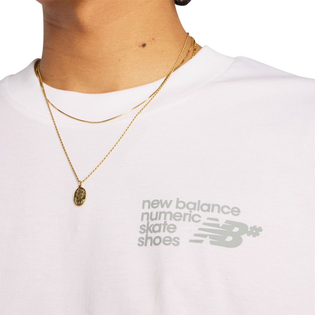 New Balance Numeric Small Logo T-Shirt - White image 4