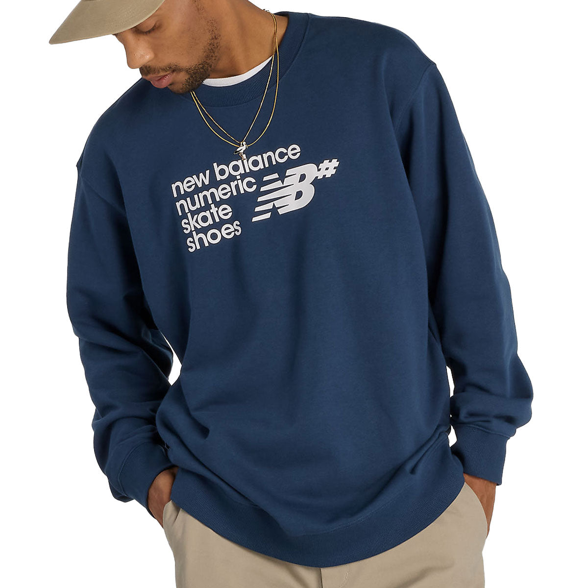 New Balance Numeric Logo Sweatshirt - Navy image 1