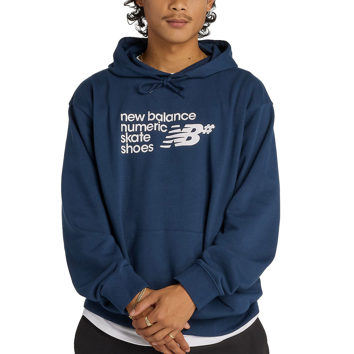 New Balance Numeric Logo Hoodie - Navy image 1