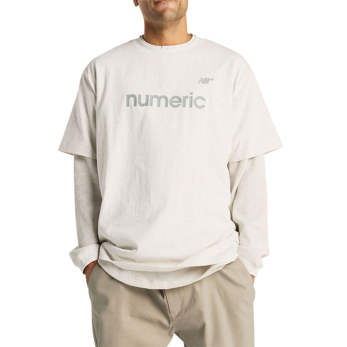 New Balance Numeric T-Shirt - Oatmeal Heather image 2