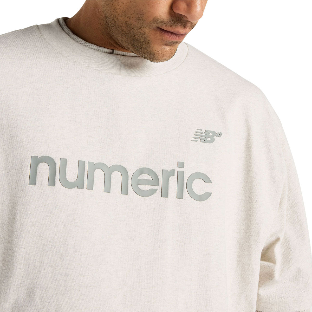 New Balance Numeric T-Shirt - Oatmeal Heather image 3