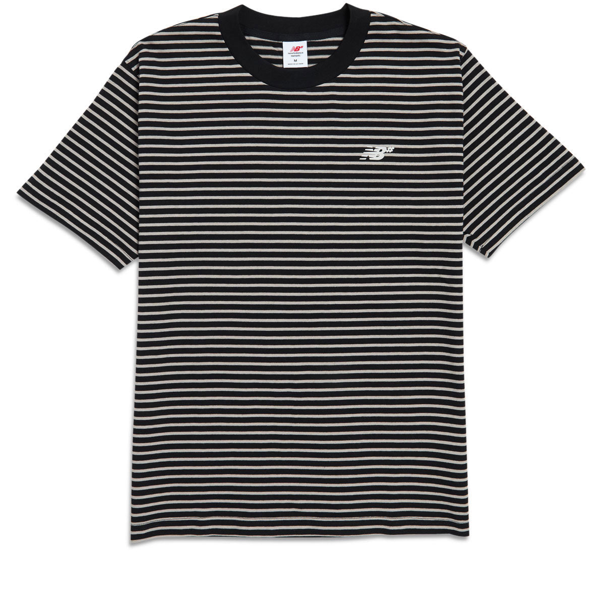 New Balance Numeric Thin Stripe T-Shirt - Black image 1