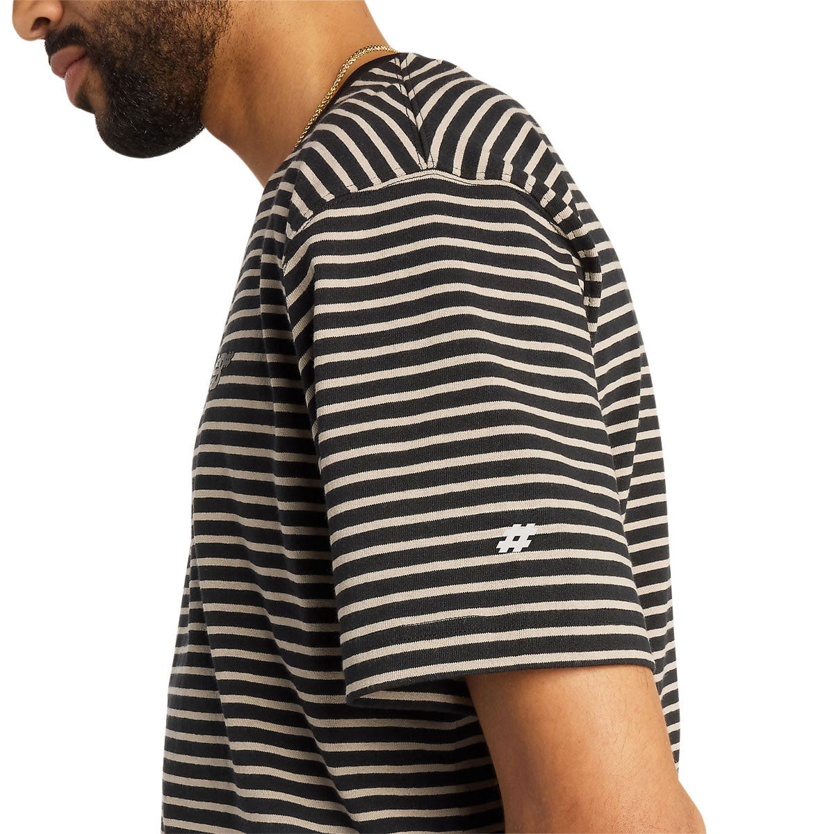 New Balance Numeric Thin Stripe T-Shirt - Black image 3