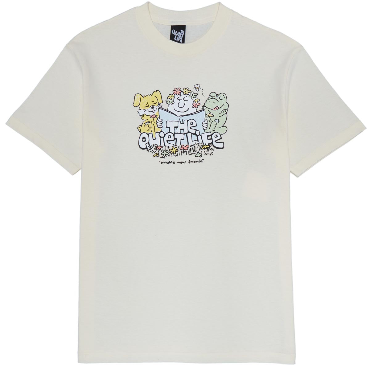 The Quiet Life Read Books T-Shirt - Cream image 1