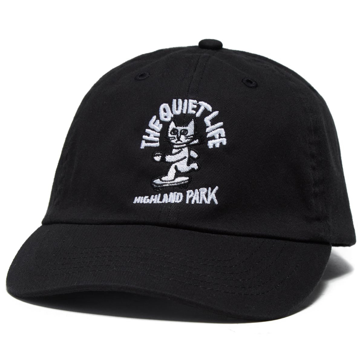 The Quiet Life Skating Cat Shop Dad Hat - Black image 1