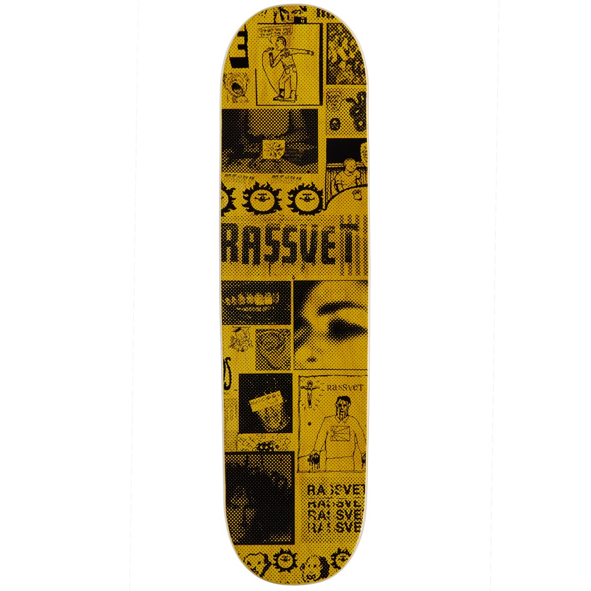 Rassvet Collage Skateboard Complete - Light Grey - 8.60