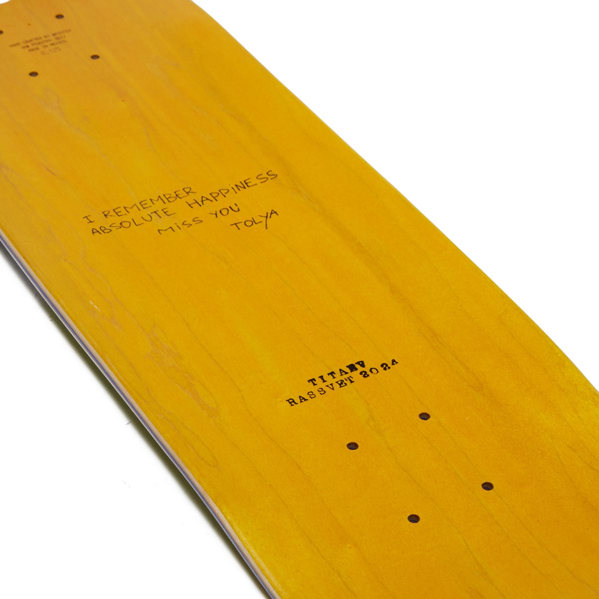 Rassvet Titaev Pro Skateboard Deck - 8.125