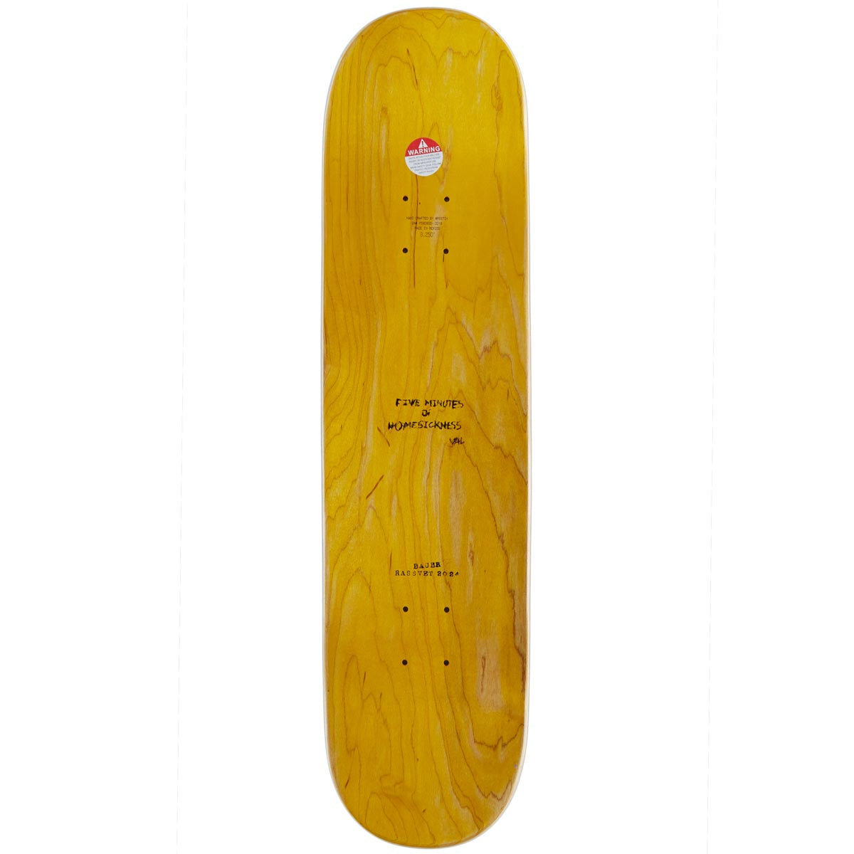 Rassvet Bauer Pro Skateboard Deck - 8.25