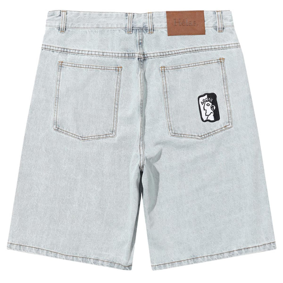 Helas Dieu Grec Jeans Shorts - Light Blue image 2