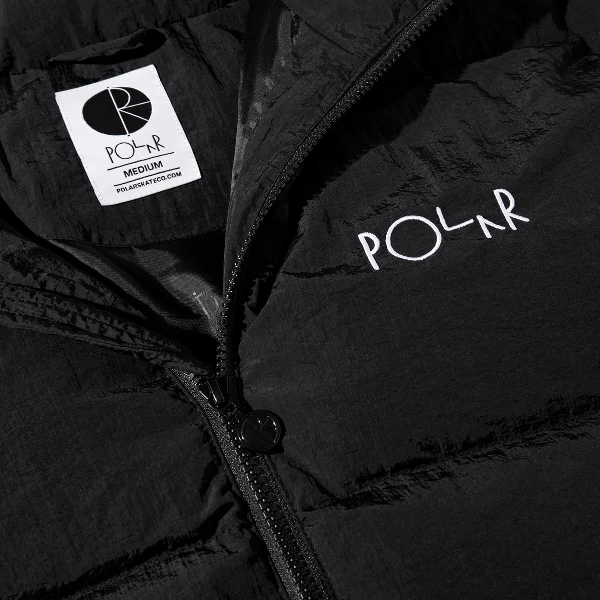 Polar Pocket Puffer Jacket - Black/White – Daddies Board Shop