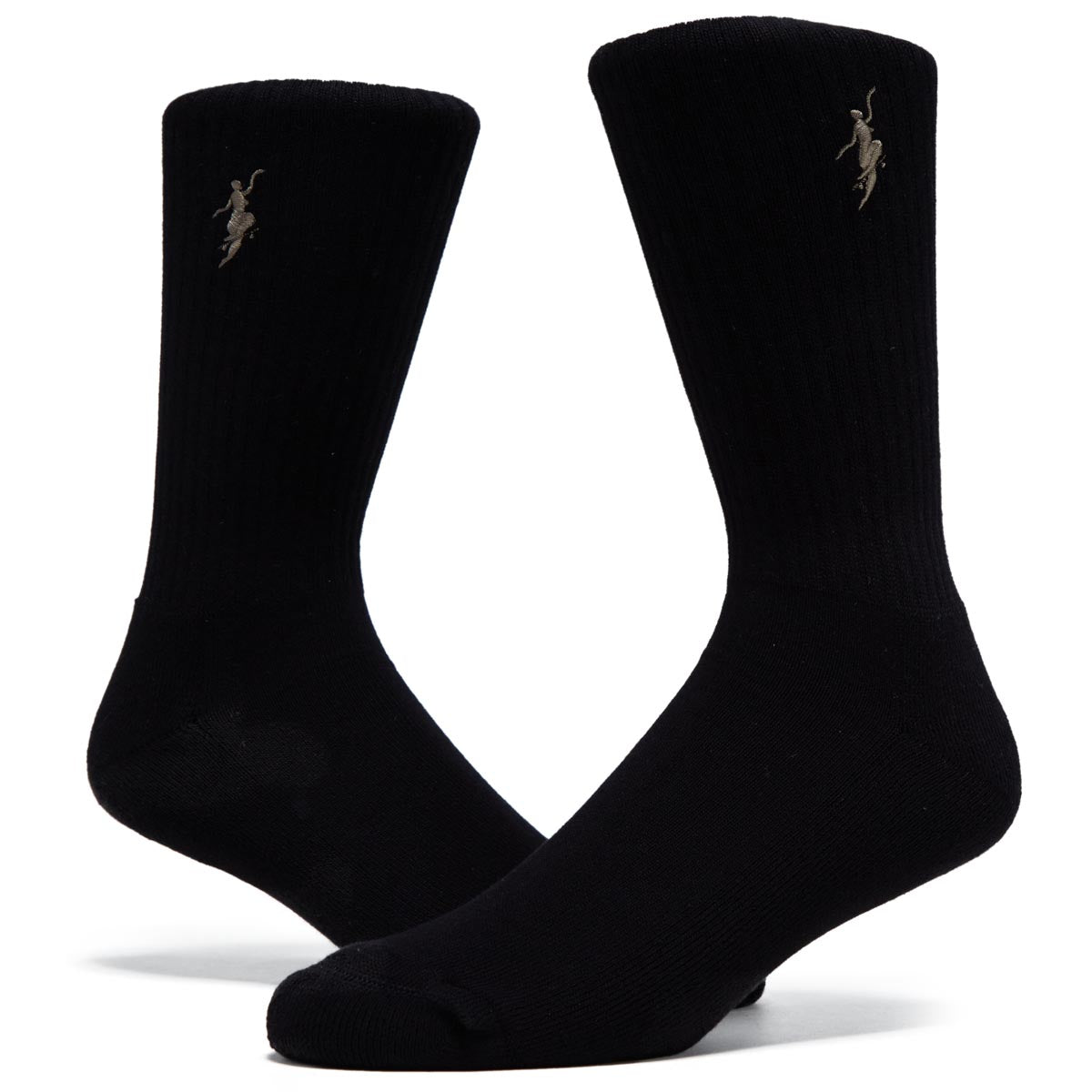 Polar No Comply Socks - Black/Brown image 2