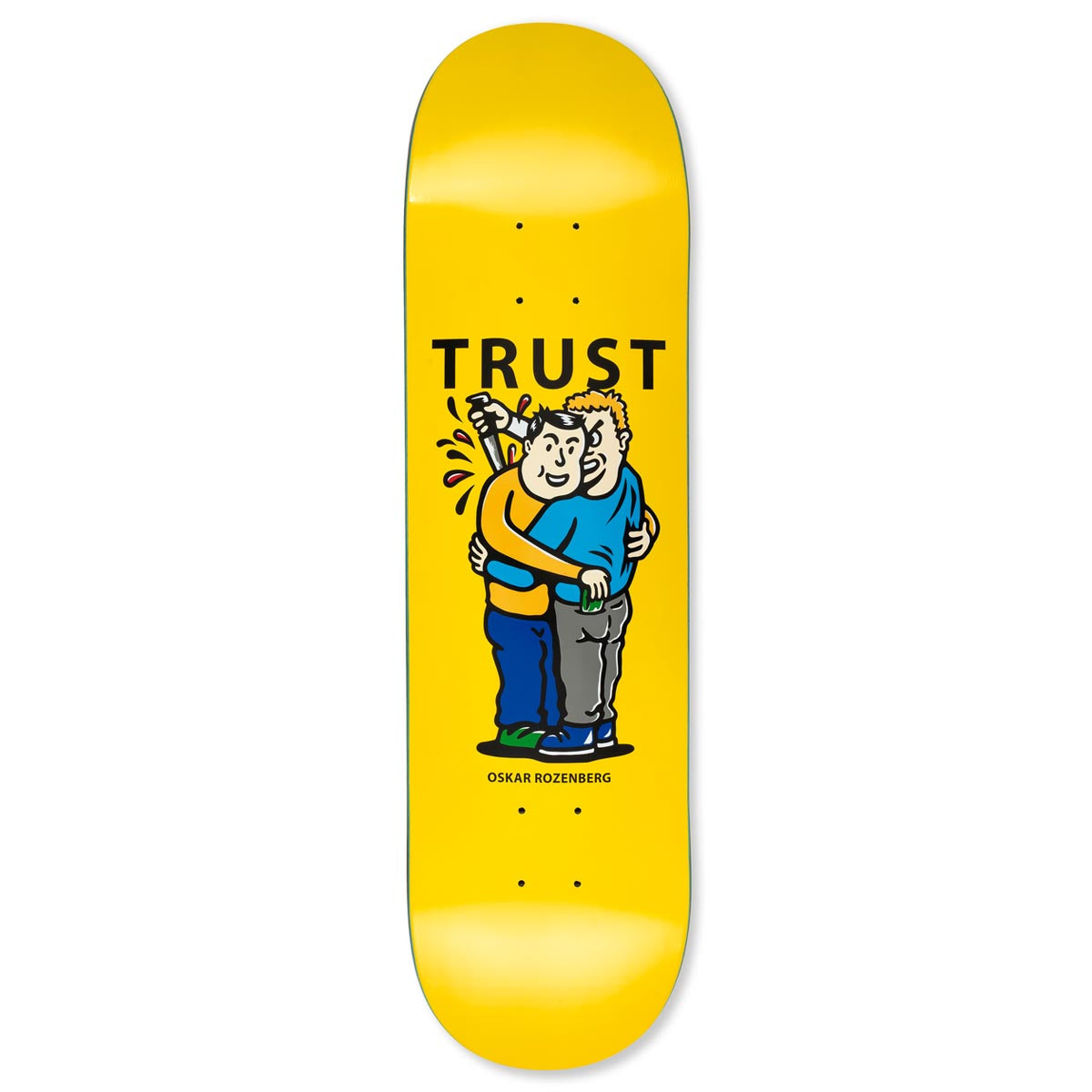 Polar Oskar Rozenberg Trust Skateboard Deck - Yellow - 8.375