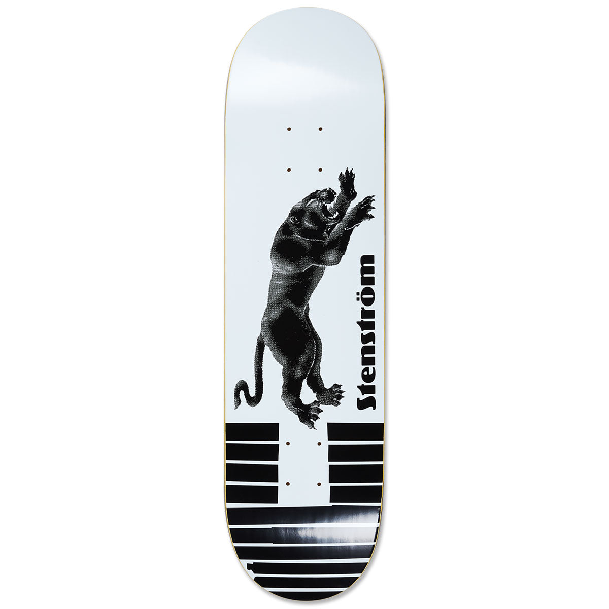 Polar David Stenström Tape and Panther Skateboard Deck - White - 8.75