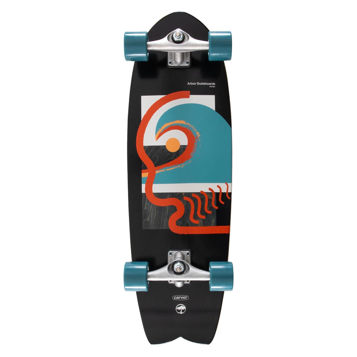 Arbor CX Fat Fish Pre-Built Surfskate Complete image 1