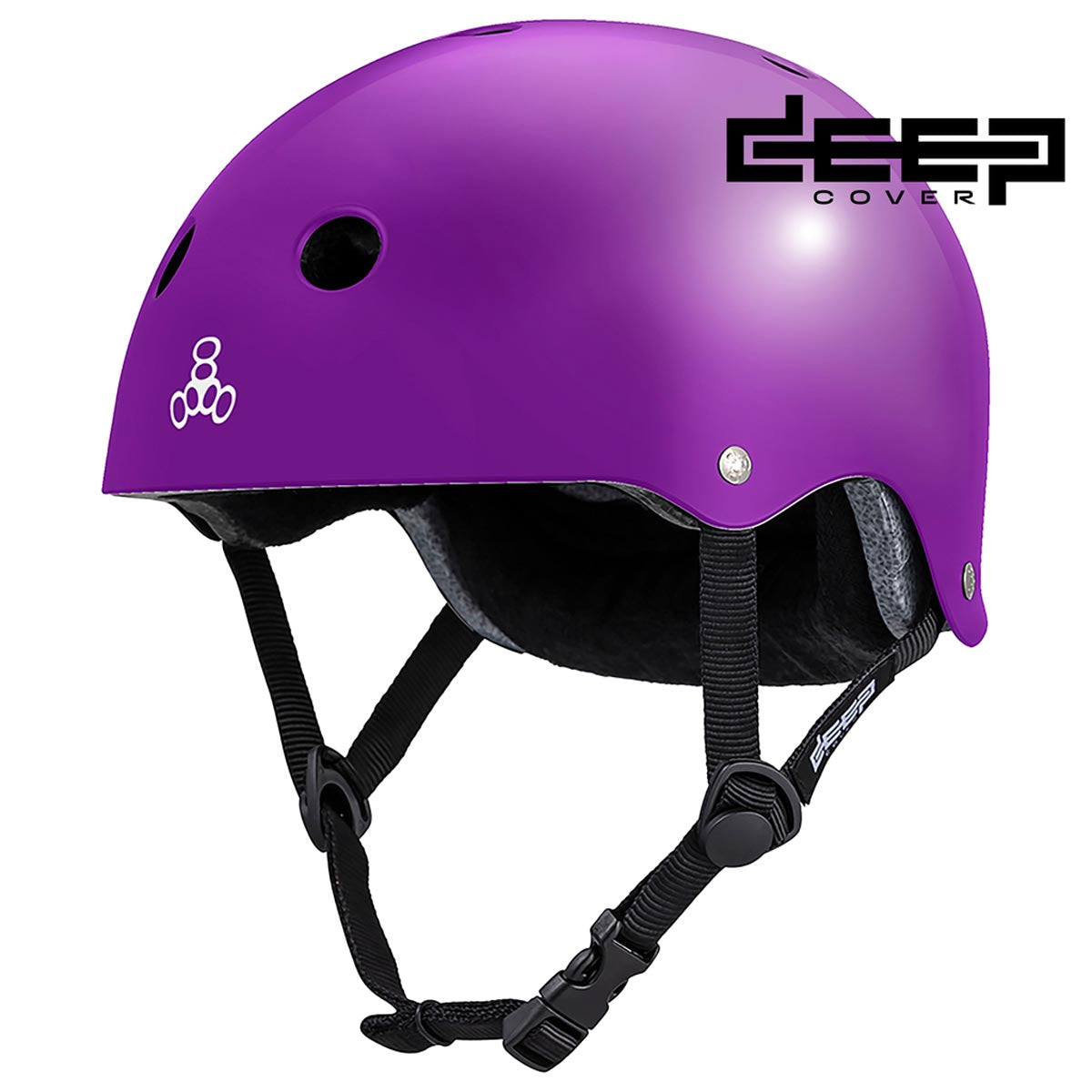 Triple Eight Deep Cover Helmet - Purple Glossy image 1