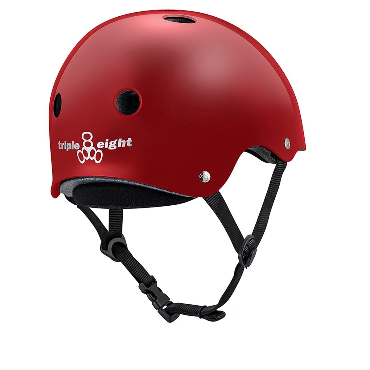 Triple Eight Deep Cover Helmet - Scarlet Red Glossy image 2