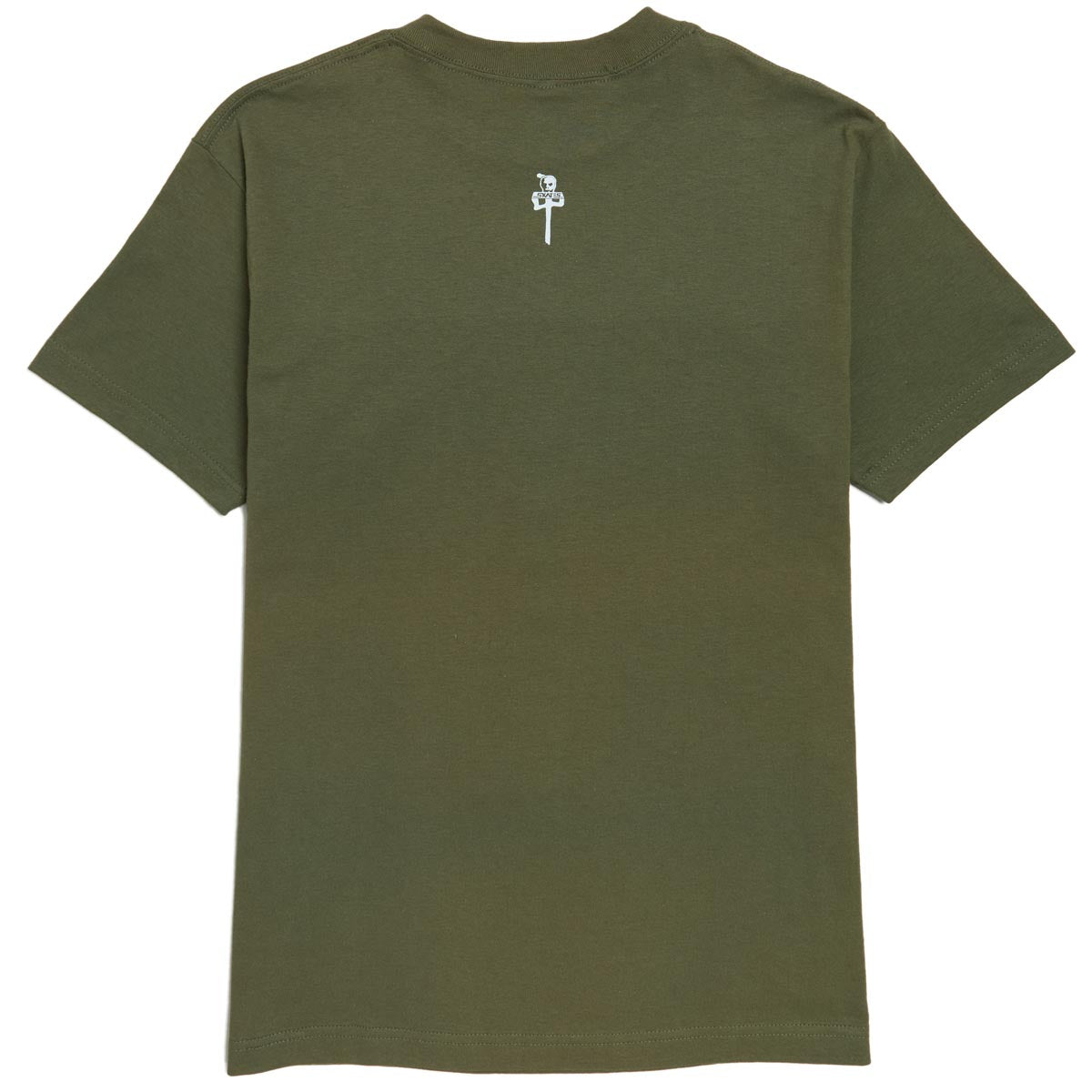 RDS x Skull Skates T-Shirt - Olive/White image 2