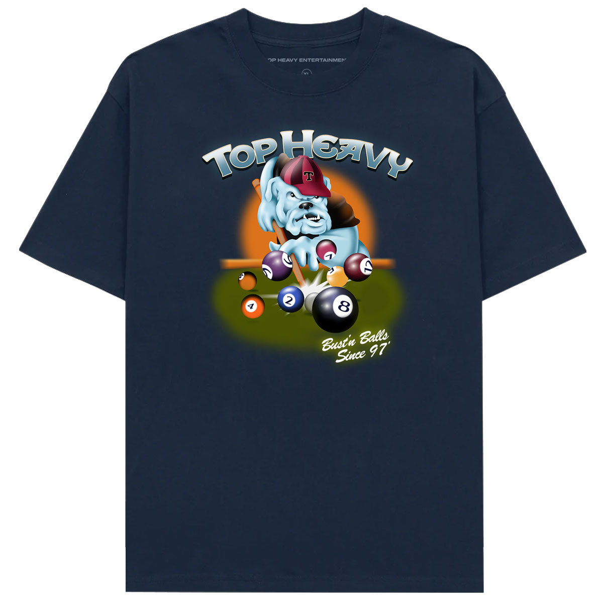 Top Heavy Ball Busters T-Shirt - Navy image 1