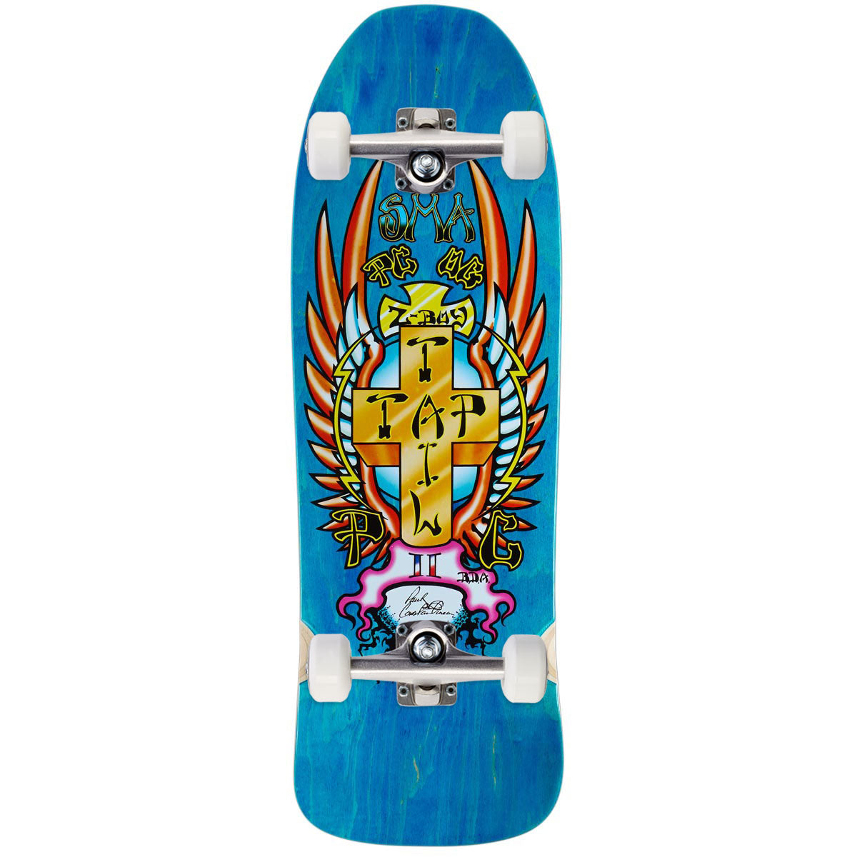 Santa Monica Airlines PC Skateboard Complete - Blue Stain - 9.50