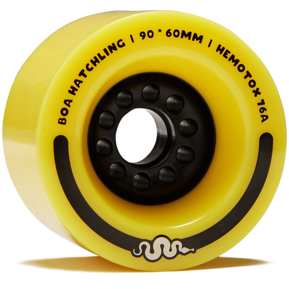 Boa Hatchling V3 76a Longboard Wheels - Yellow - 90mm image 1