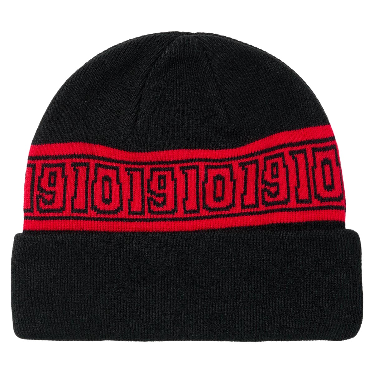 1910 3 Up Beanie - Black image 2