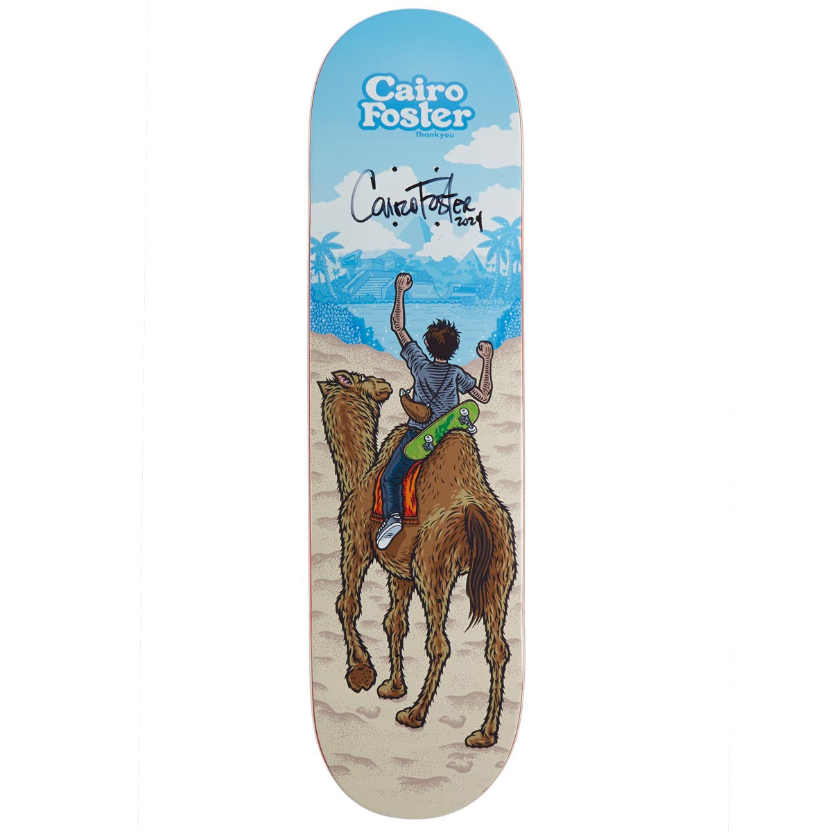 Thank You x Cairo Foster Mirage Guest Model Skateboard Deck - Multi - 8.25