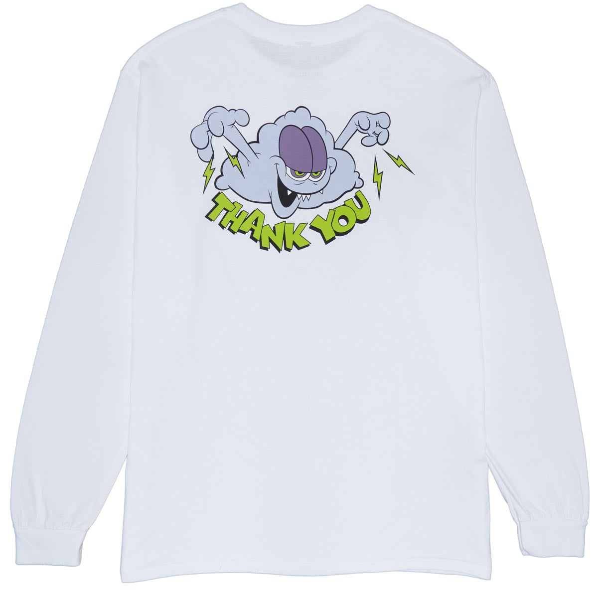 Thank You Static Long Sleeve T-Shirt - White image 2