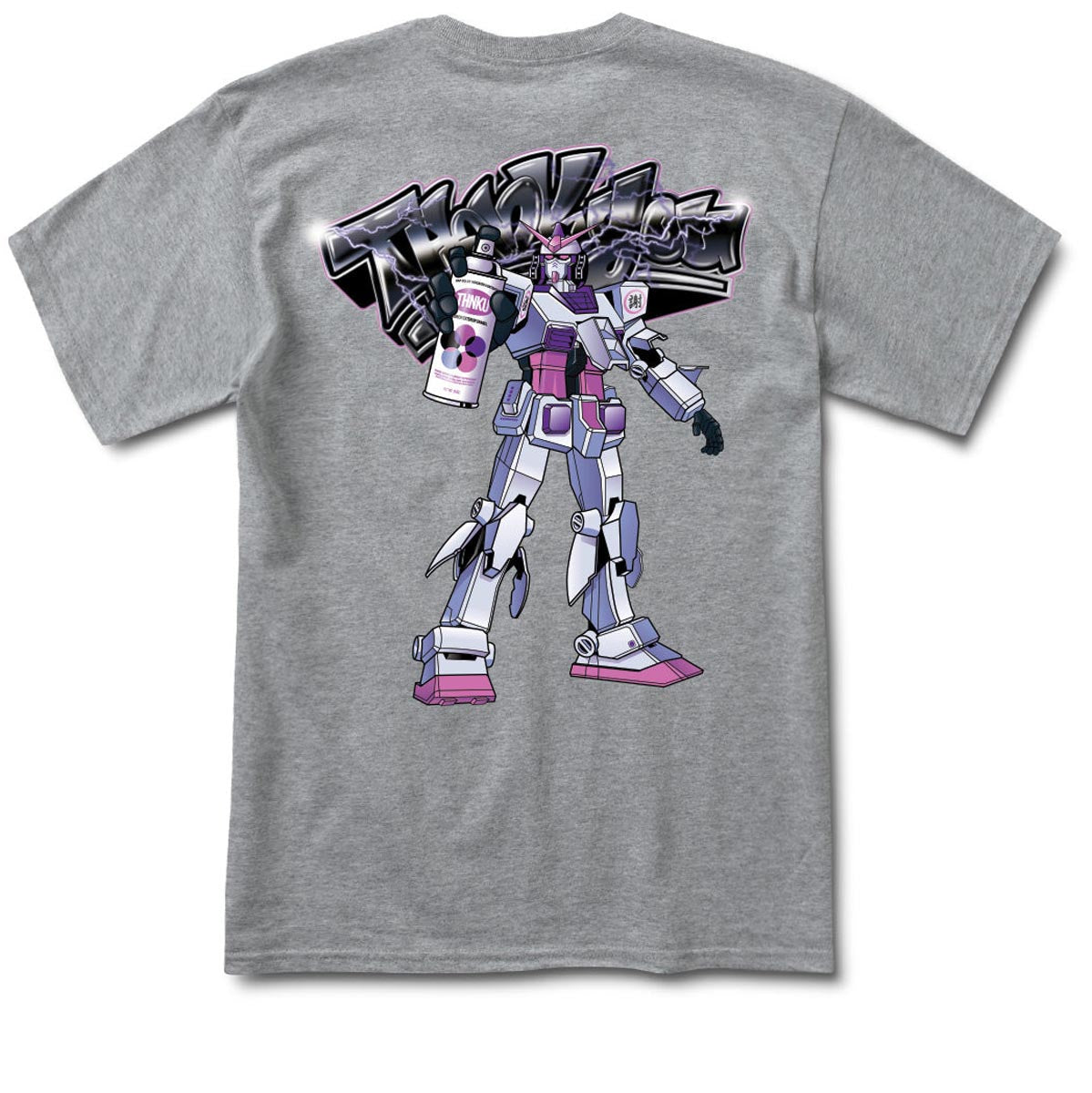 Thank You Gundam T-Shirt - Heather Grey image 1