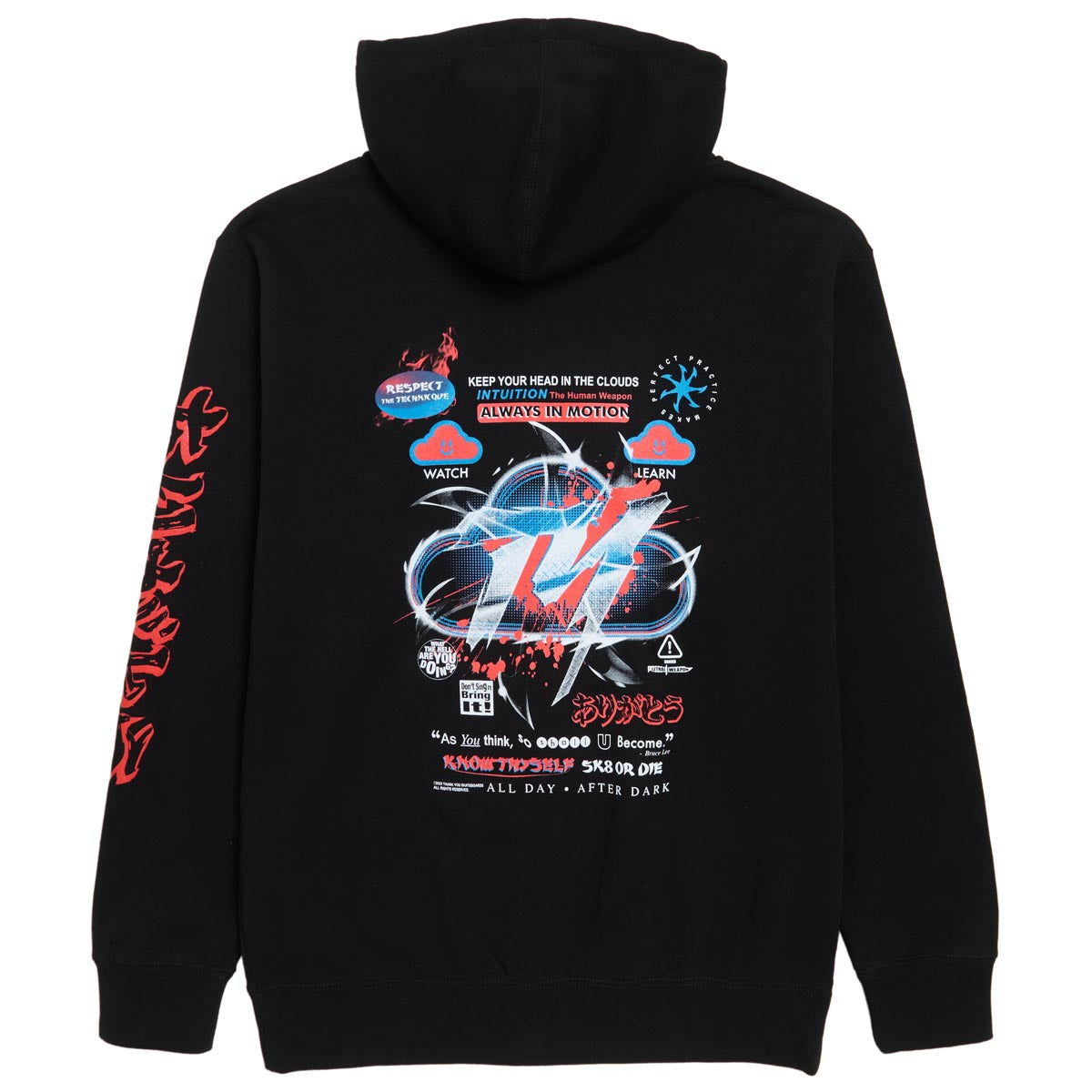 Thank You Intuition Zip-Up Hoodie - Black image 2