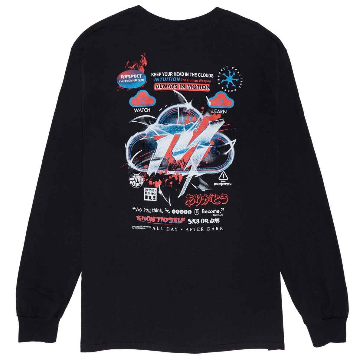 Thank You Intuition Long Sleeve T-Shirt - Black image 1